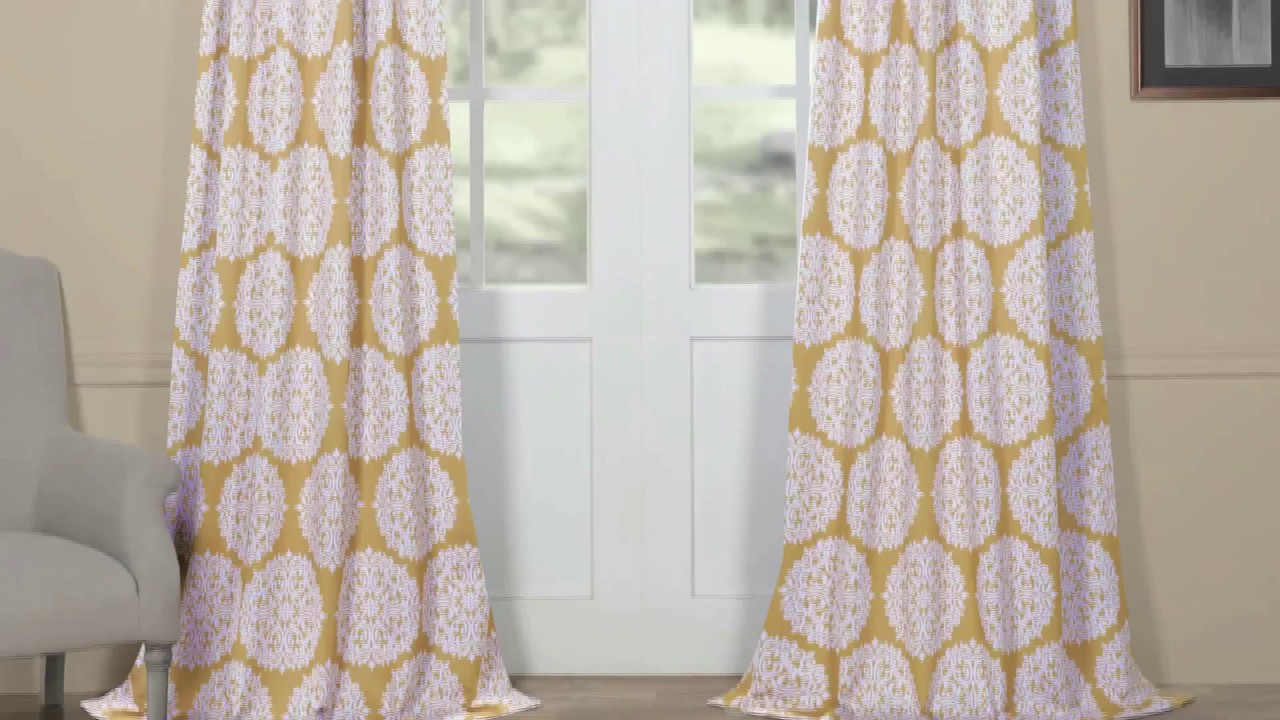 Meridian Gold Blackout Curtain