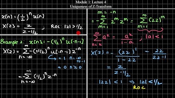 Mod1 Lec4: Uniqueness of Z-Transform