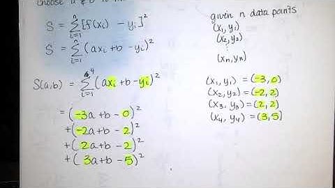 Problem 13.9.022 - Find the least squares regression line. - Calc III HW Help