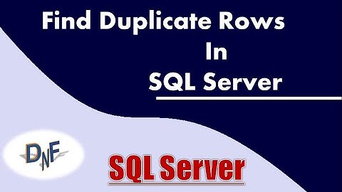 Find Duplicate Rows in SQL | Row Number Function in SQL Server | Row_number() | SQL Server