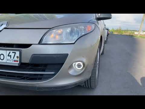 Противотуманки Рено Меган 3 - YouTube