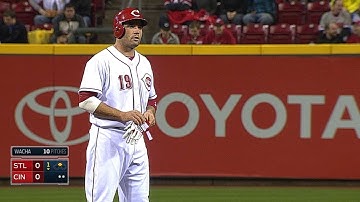STL@CIN: Votto delivers the 1,000th hit of his career