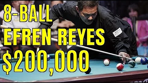 *Amazing* EFREN REYES vs MIKE SIGEL $200,000 8-BALL