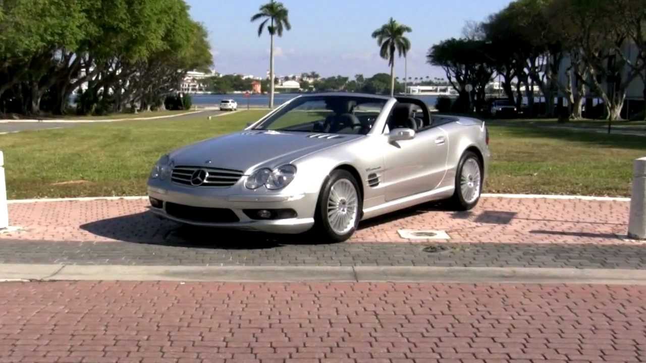 2004 MercedesBenz SL55 AMG Brilliant Silver Metallic Community Auto Sales Palm Beach YouTube