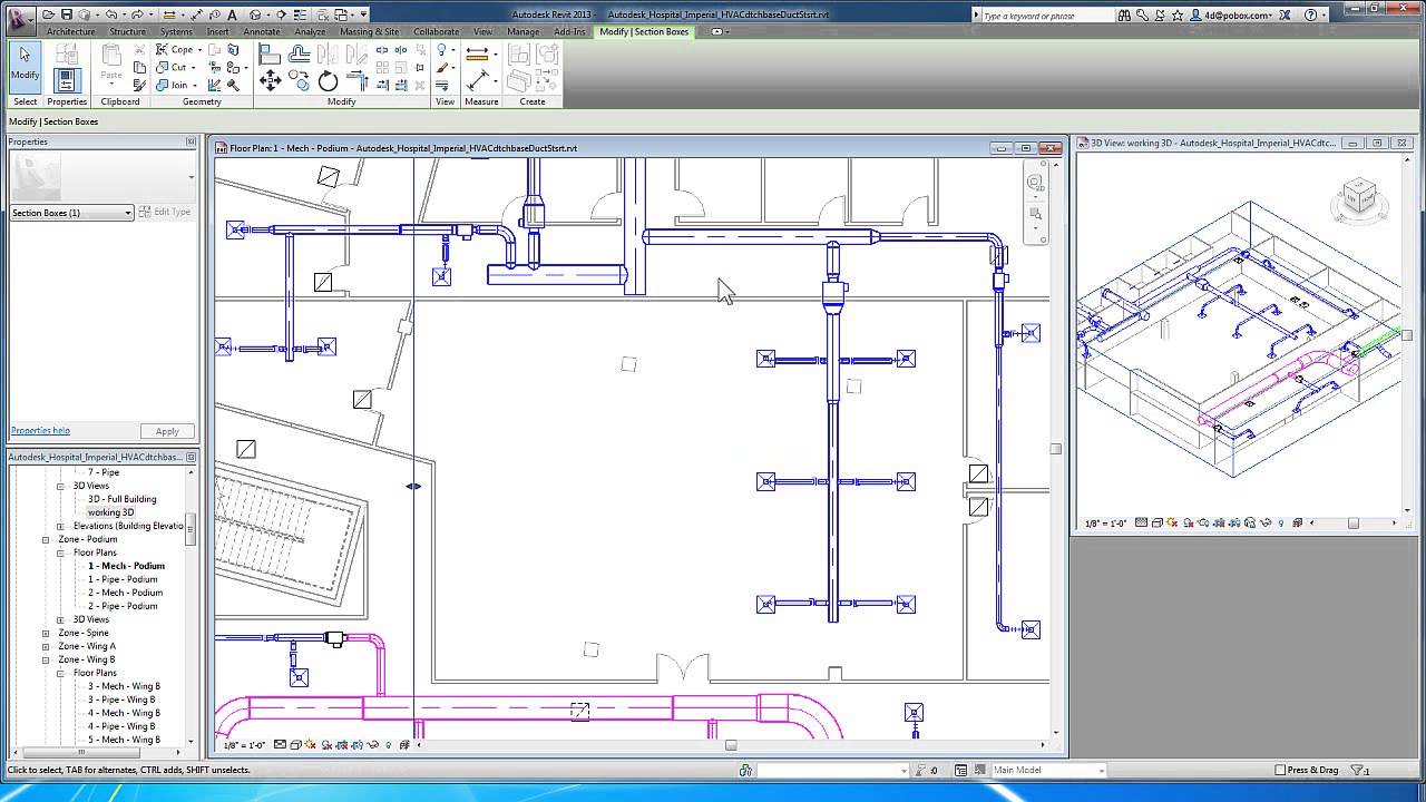 Revit for MEP - Duct Systems - Preparing Views - YouTube
