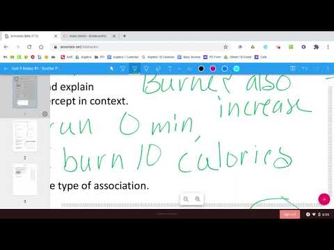 Unit 9 Notes #1 - Scatter Plots - VIDEO 2