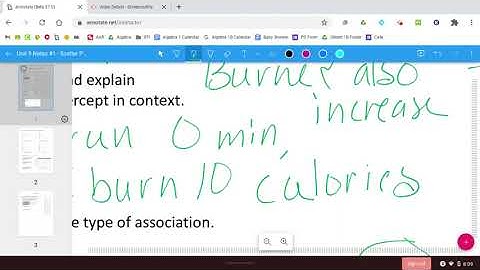 Unit 9 Notes #1 - Scatter Plots - VIDEO 2