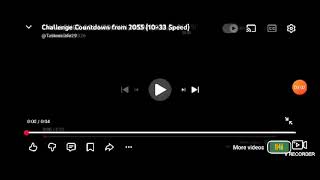 Challenge Countdown from 2055 (♾️x Speed)