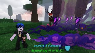 I Survived 99 Nights in The Forest HARD MODE SOLO (66:27)!