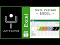 Texto inclinado o vertical en Excel