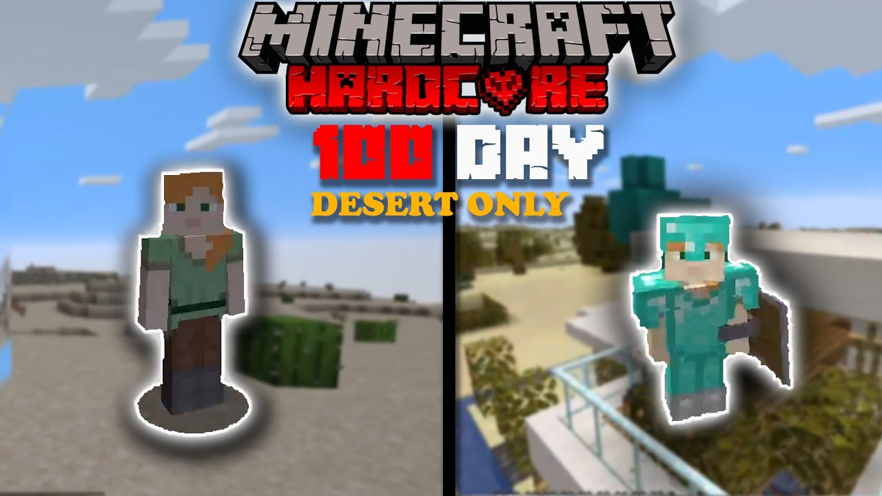 Survived 100 Days in DESERT ONLY biome in Minecraft Hardcore ...
