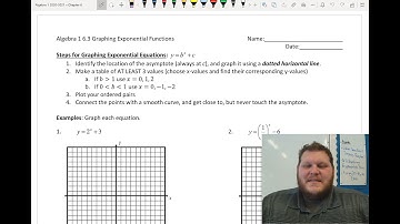 6.3 Graphing Exponential Equations Notes