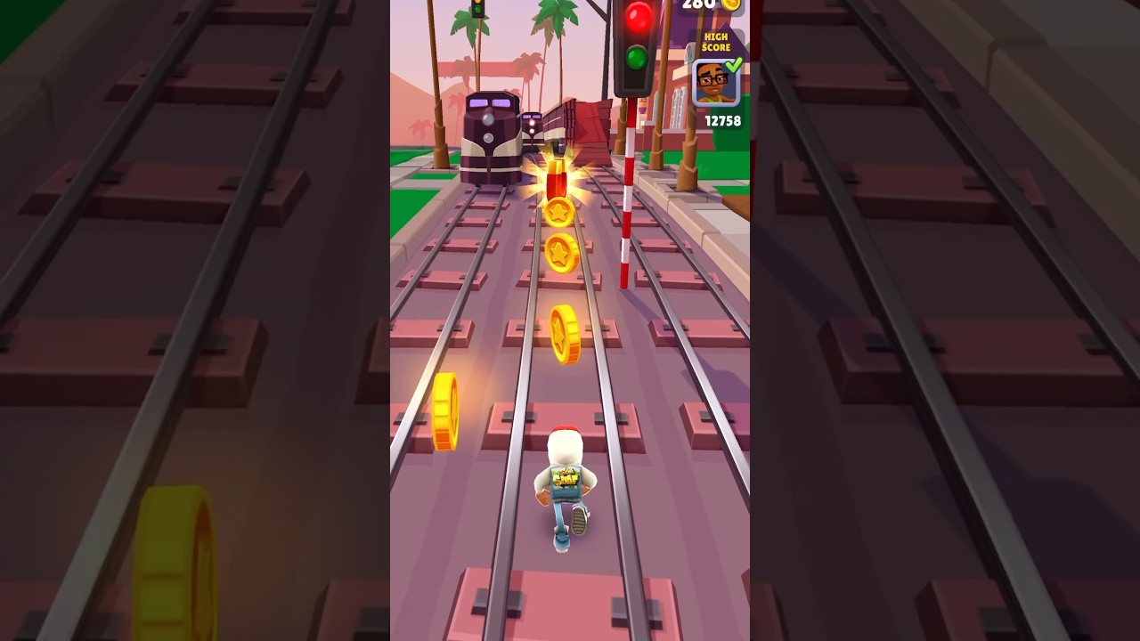 😍 Subway surfers 🤣 Collecting Gold Coin🤩