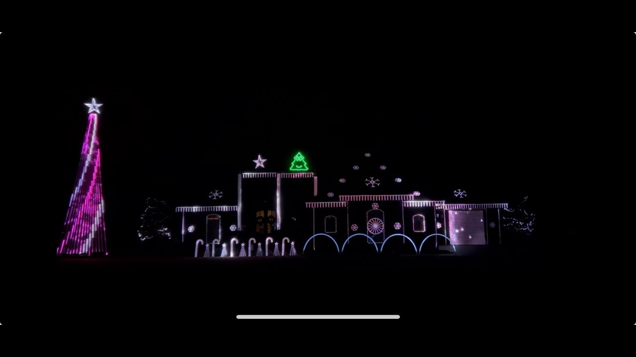 Riddle Family Christmas Light Show 2023 YouTube