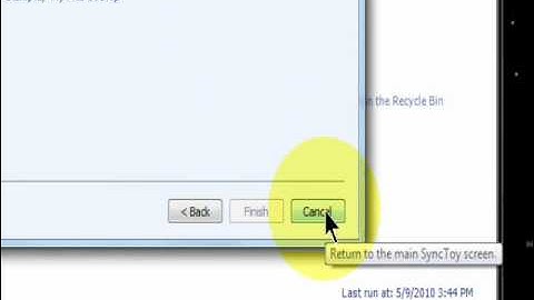 Backup Files & Folders with Synctoy