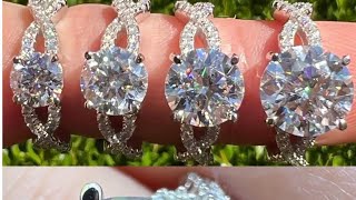 Moissanite Infinity promise rings from HARLEM BLING