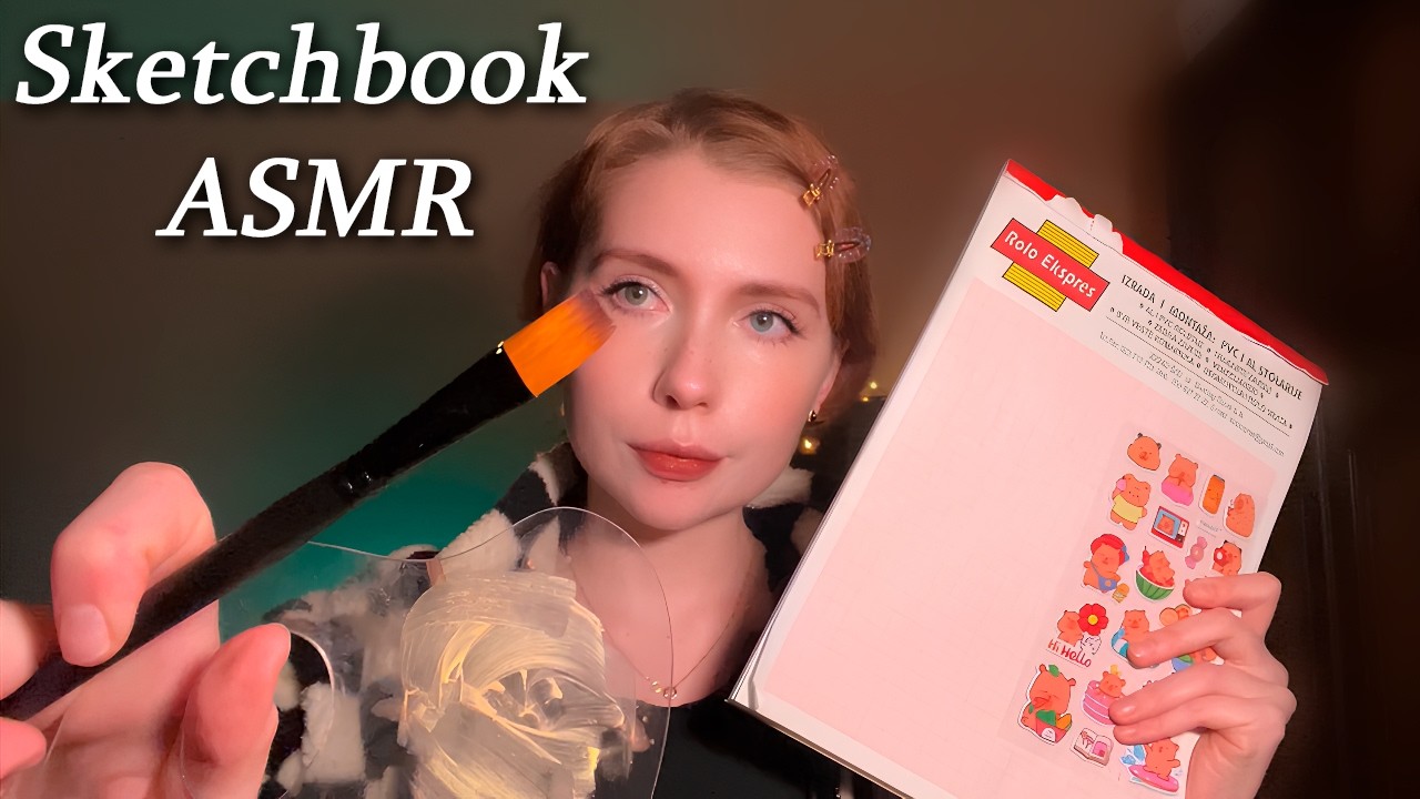 ASMR Drawing Your Portrait 🎨 Model to Sketchbook (RESULT AT THE END!)