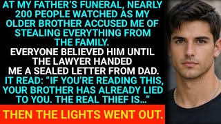AT MY FATHER’S FUNERAL, MY BROTHER CALLED ME A THIEF—THEN DAD’S LAWYER READ HIS SECRET LETTER