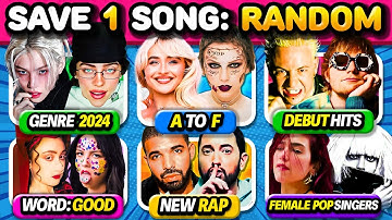 Save One Song: RANDOM Rules #2, New Rules, 6 Songs to Choose From! | Music Quiz