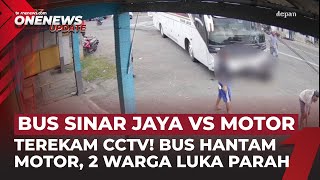 Suara “Duarrr!” Gegerkan Warga Purworejo, Bus Sinar Jaya Hantam 2 Motor Sekaligus! | OneNews Update