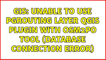 GIS: Unable to use pgRouting Layer QGIS plugin with osm2po tool (database connection error)