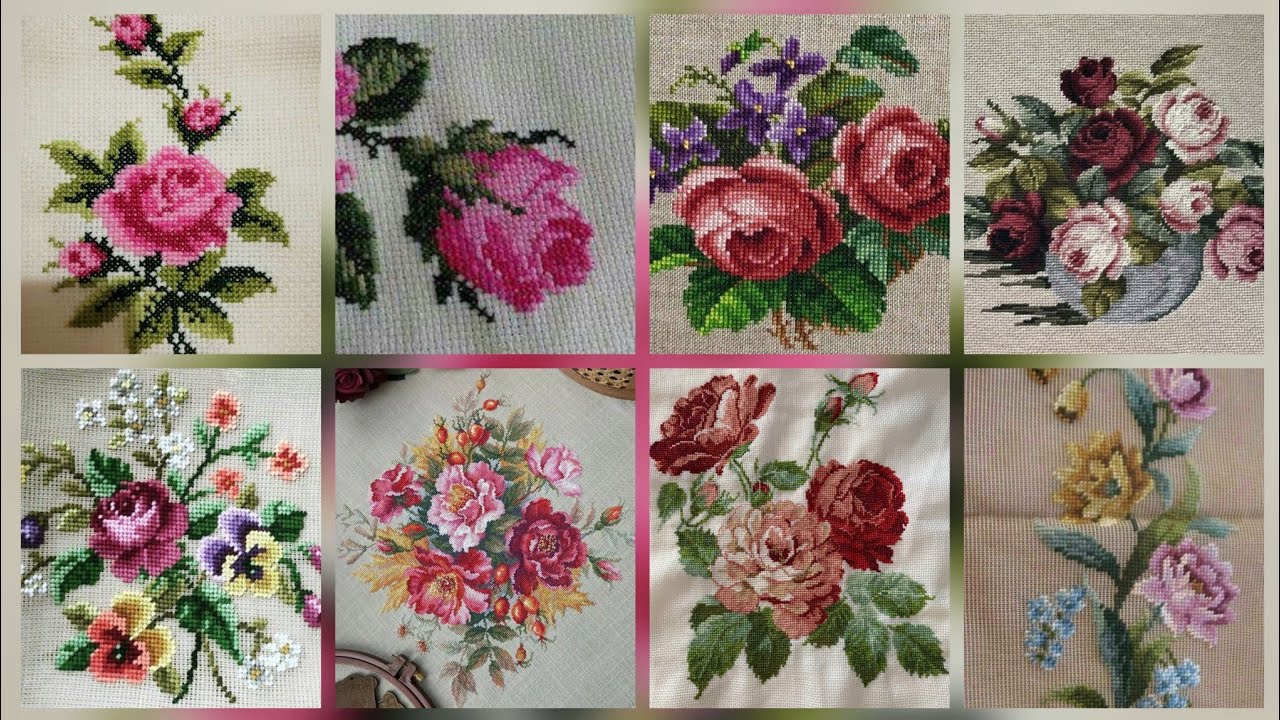 #1 Stunning & Elegant Cross stitch patterns/Charsuti Embroidery Design Ideas Hand made Embroidery
