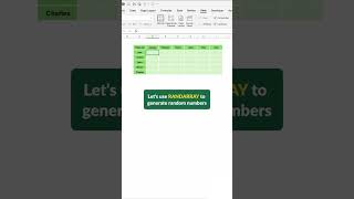 Generate random numbers in Excel in one click ⚡Using RANDARRAY to speed up your work.#exceltips