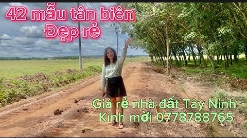 42 mẫu đất, tân biên Tây Ninh gần khu dân , cách DT 788 vô 1,5km giá 1 ty 150 tr .0778788765