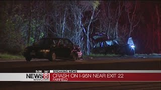 Serious accident closes I-95 north in Fairfield