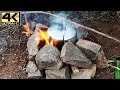 FOGÃO DE PEDRA, FOGUEIRA COM CHUVA, COZINHA DE ACAMPAMENTO E DICAS PARA ATIVIDADES MATEIRAS