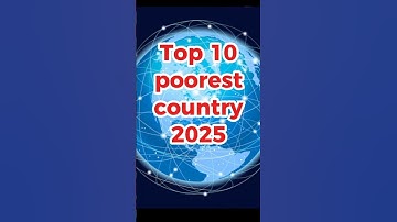 Top 10 poorest country in the world in 2025 #shorts  #top10