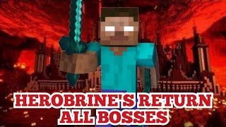 Minecraft Herobrine's Return All Bosses ( 1.6.2 Map )