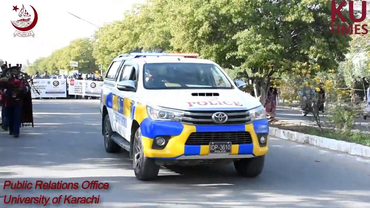 Road Safety awareness walk organized by Geography Department KU