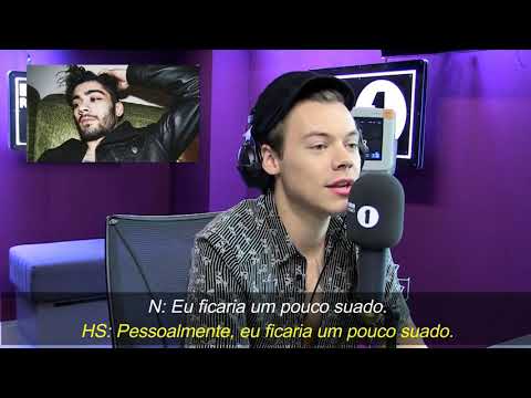 Harry no 'monitoramento de batimento cardíaco' com Nick Grimshaw (Legendado-PT/BR)