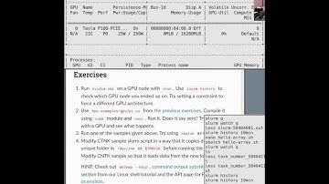 Winter Kickstart 2021: GPU jobs exercise demos
