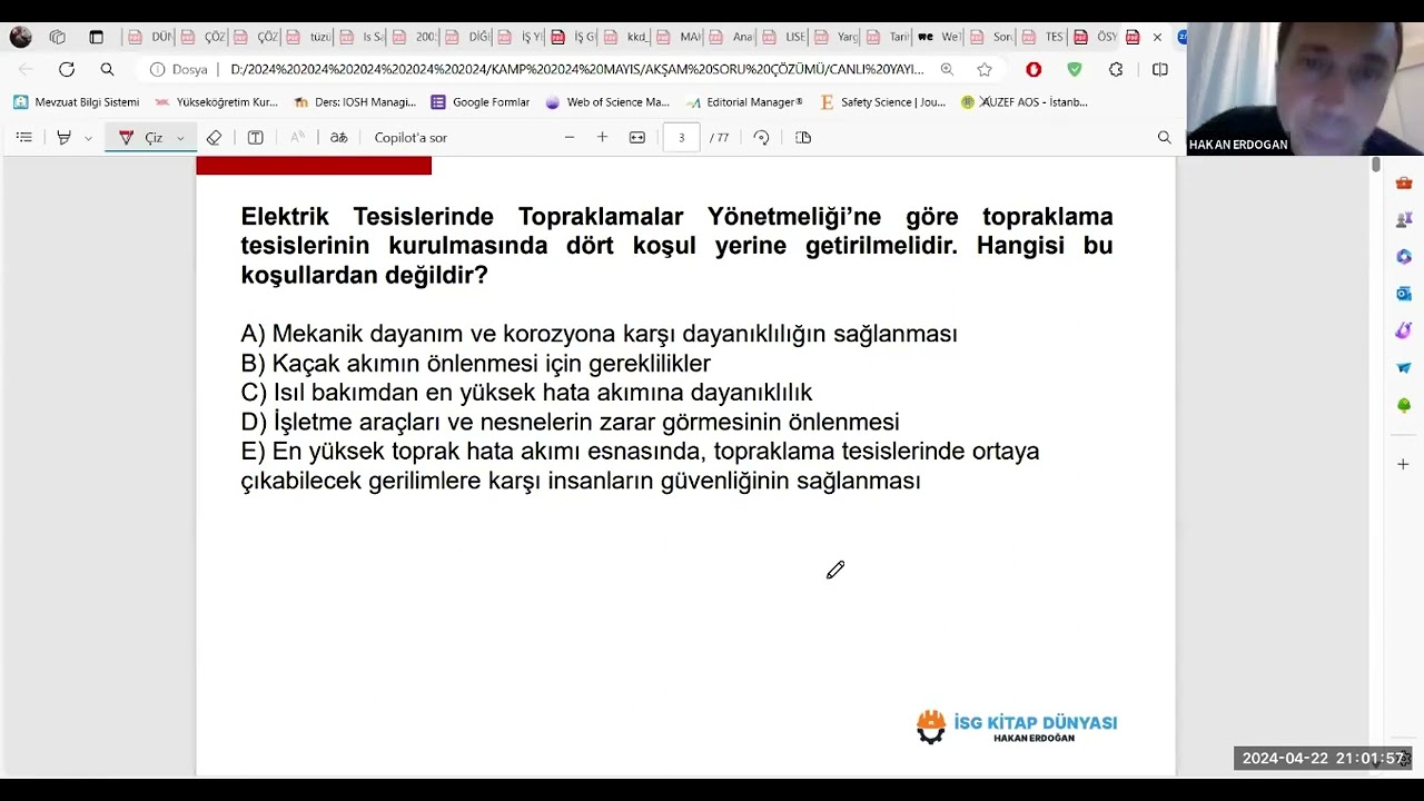 İSG SINAVLARINA HAZIRLIK SORU ÇÖZÜMLERİ 2024 2