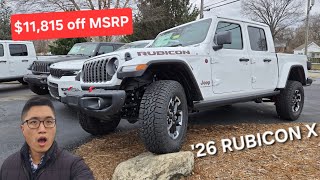SOLD --- This 2026 Jeep Gladiator Rubicon X is almost 18% off MSRP?