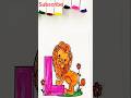 🎨 Letter L Coloring Page | Relaxing, Satisfying & Aesthetic Art ✨ #drawing #shorts