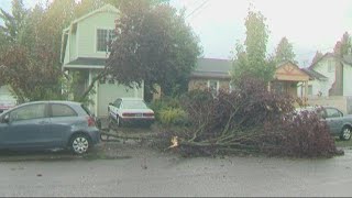 Thunderstorm brings lightning, hail to Portland metro area