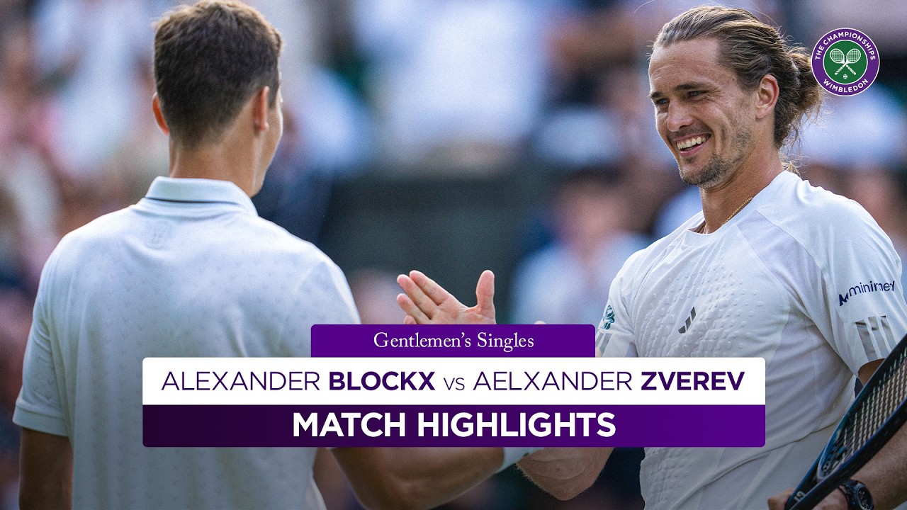 Zverev flies to the second round | Alexander Blockx v Alexander Zverev | Highlights | Wimbledon 2026