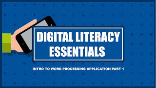 Intro to word processing application part 1