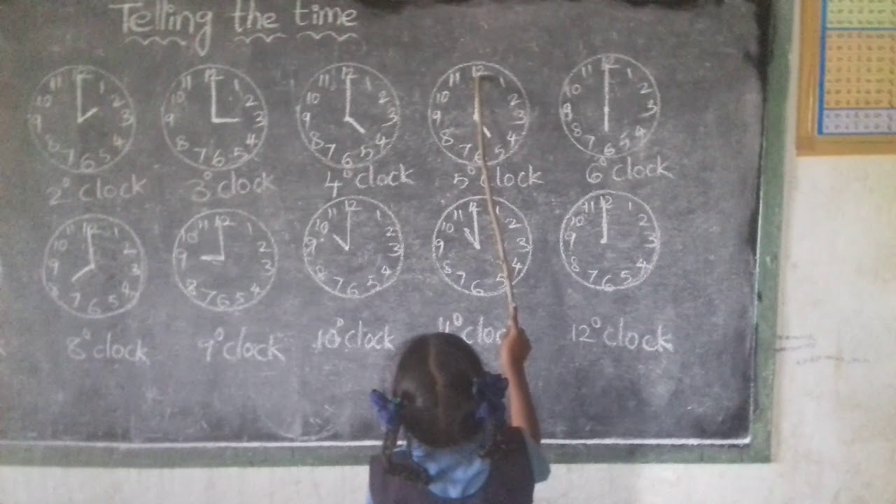Telling the time | second class English rhyme. - YouTube