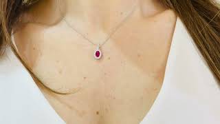 Video: Ruby and Diamond DALIA Pendant