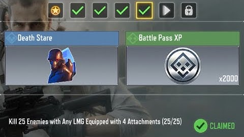 Call Of Duty Mobile Kill 25 Enemies with Any LMG Equipped with 4 Attachments Task Complete