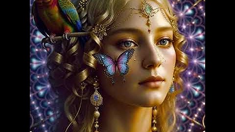 Surreal Symphony: Enchanting Fusion of Birds, Fractals & Art Nouveau AI Generated Meditation Visuals