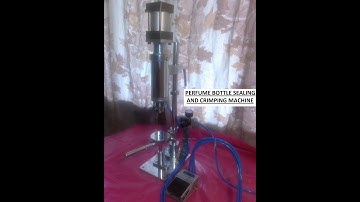 SEALING AND CRIMPING MACHINE FOR PERFUME BOTTLES MANUAL SEMI AUTOMATIC.