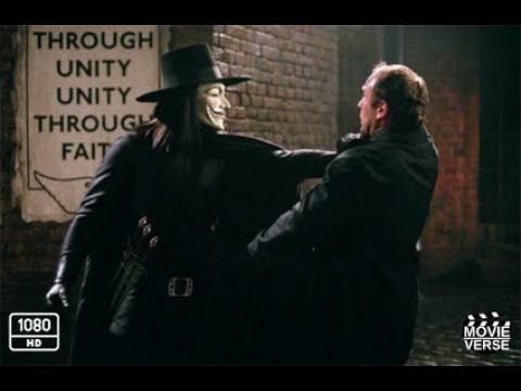 V for Vendetta (2005) - V Saves Evey (1/4) | MovieVerse