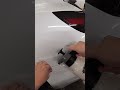 Tacking down Rear Bumper PPF Tesla Model 3 #shorts #ppf #Tesla