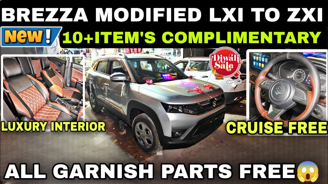 2025 BREZZA BASE MODEL MODIFICATION BREZZA GENUINE ACCESSORIES WITH ...