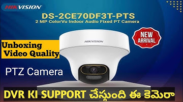 Hikvision  Pan TILT  DS-2CE70DF3T-PTS 2MP Colorvu Indoor PT Camera video Quality